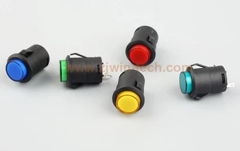 10pcs-500pcs/veliko nepremočljiva pritisni gumb vstavite ploščo gumba za vklop stikalo 3A /250V (pritisnite na), samo zaklepanje