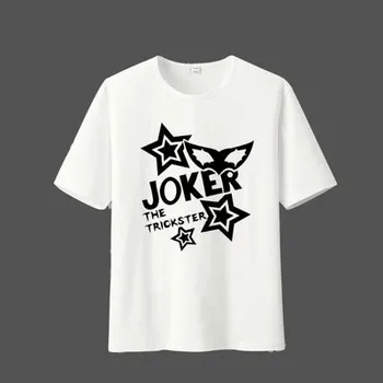 Novi Anime Persona 5 T-shirt Cosplay p5 heroT Majica Igro Casual bombaža Moške Tshirt Tees