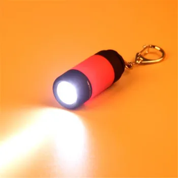 Mini-Baklo 0,3 W 25Lum USB Polnilna LED Svetilka Svetilka Svetilka Keychain vgrajeno baterijo A30