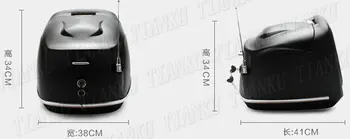 Univerzalno motorno kolo Mat black Težko Rep Polje Shranjevanje Prtljažnik Za Ulici Kolo Dvojno Kolo Šport Chopper po Meri Križarke Kolo ATV
