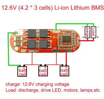 3S 4S 5S CELICE 25A BMS 18650 Li-ionska Litij Baterija za Varstvo Polni Penzion 3.7 Modul