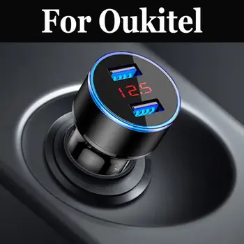 USB Avto Polnilec Z LED Zaslon Univerzalni Telefon Za Oukitel U7 Max U16 MAx C5 Pro C5 U22 K6000 Plus C8 K3 K4000 Plus