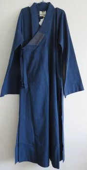 Po MERI Unisex Jeseni&Pomlad debel bombaž&perilo Zen meditacija obleke menih bo ustrezala postaviti haljo borilne veščine enotno temno modra