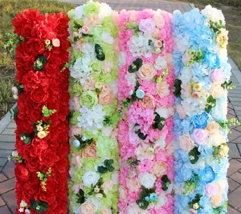 50 x25CM Umetne Vrtnice Hydrangea Stilov Cvet Vrstice za svate Loka in T Postaje Dekoracijo Cvetje DIY Dobave