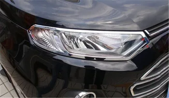 ABS Chrome Prednji smerniki Žarnice Kritje trim Zadaj smerniki Žarnice Kritje trim Za Ford Ecosport 2013-Avto styling