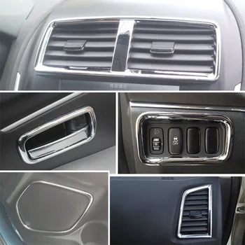 ABS branje svetlobe plating v ročaj zvok obroč obroč vtičnico trim fit za 2011-2016 Mitsubishi ASX Avto styling