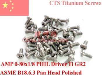 Titana vijaki 0-80x1/8 Pan Head Phillips Voznik 50 kos Ti GR2
