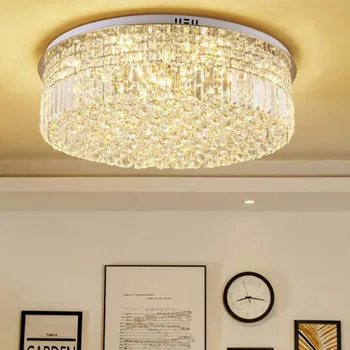 Sodobne Ustvarjalne Preprost Okrogla Stropna Luč Kristalna Svetilka Za Domačo dnevno Sobo, Spalnico, Restavracija Z LED Žarnice