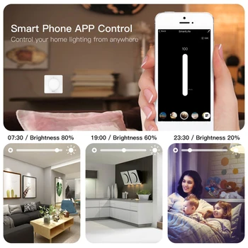 Tuya smart rotacijski zatemnilno stikalo app čas oddaljene avtomatizacije nadzora univerzalno stensko stikalo združljivo z alexa doma pomočnik