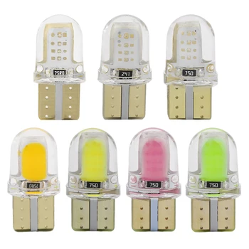 ICOCO 10pcs/set Avtomobilske LED Žarnice Licenco Luči za Branje Osvetlitev Nepremočljiva Kratek Tip Silikonski Vozilo Ploščo Žarnice