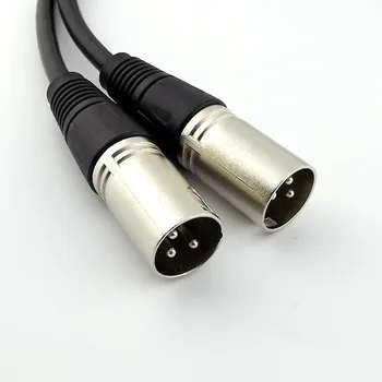 10pcs 1 FT 3Pin XLR Ženski Jack na 2 XLR Moški-Y Razdelilnik Mikrofon, Audio Kabel