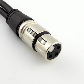 10pcs 1 FT 3Pin XLR Ženski Jack na 2 XLR Moški-Y Razdelilnik Mikrofon, Audio Kabel