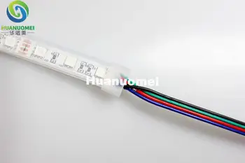 RGB barvni 5M LED trak 5050 SMD 12V prilagodljive luči 60LED/m,300LEDs,nepremočljiva v silicijevi cev