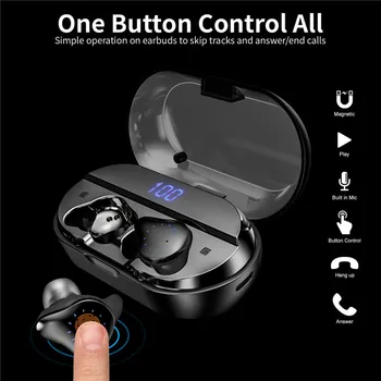 TWS X10 Brezžični Čepkov Bluetooth 5.0 Slušalke Touch Kontrole Nepremočljiva šumov, Slušalke z Mikrofonom