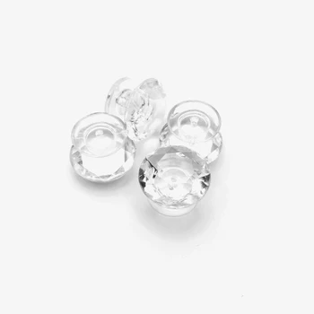 500PCS Premera 18 MM Jasno, Kristalno Diamantno obliko Vrat Potegnite Ročico Pregleden Akril Gumb Kabinet Predal gumbi Doma Dekoracijo