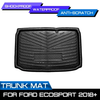 Za Ford EcoSport 2018+ Pladenj Talna Obloga Shockproof Zadaj Prtljažnik Tovora Boot Linijskih Zadnji Tovor Mat Stanja Preprogo Auto Dodatki