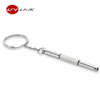 5Pcs /lot 3 v 1 Prenosni Aluminija, Jekla Natančno Eyeglass Izvijač Nabor Sunglass Watch Orodja za Popravilo Kit Z Keychain