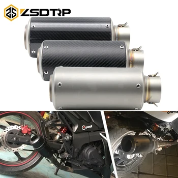 ZSDTRP 60 mm motorno kolo Izpušne Cevi Glušnika Zdrsne Na Ogljikovih Vlaken in Izpušnih Cevi za Honda CB400 CBR600RR za Yamaha MT07 MT09 YZF
