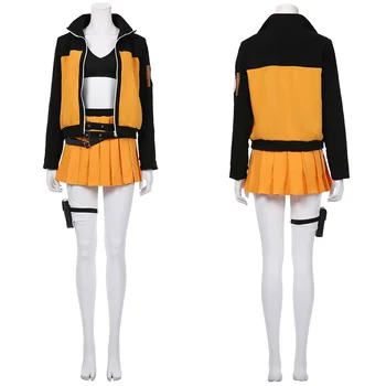 Anime NARUTO, Naruto Uzumaki Cosplay Kostum za Odrasle Ženske Enotno Obleko Obleke Halloween Carnival Kostumi