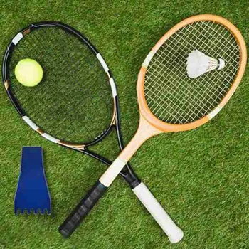 Športno Opremo, Badminton Lopar Prenosni Praktično Kompakten Zavezovanja Orodje Ročno Posnetek, Ki Plujejo Pod Modro