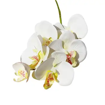 Simulacija 3D majhen Metulj orhideja 6 glav/snop Ponaredek cvet doma drapery steno poročno dekoracijo diy Umetno Phalaenopsis