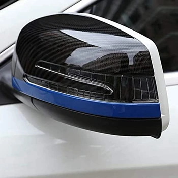 1 Par Ogljikovih Vlaken Avto Rearview Mirror Kritje Skp Pribor za Mercedes-Benz a B C E CLA GLA GLK Razred W176 da w117