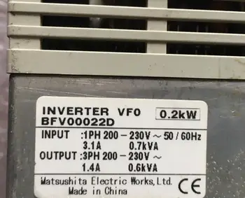 BFV00022D ZA 0,2 KW, 220V inverter , ki se uporablja eno , 90% videz novih , testnih blaga , brezplačna dostava