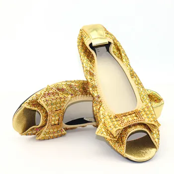 Doershow Visoke Kakovosti italijanski Design PU Usnje Odraslih čevlji Afriške Ženske Sandali Novi prišleki zlato Barvo Copate HLK1-17