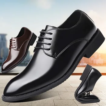 Klasično poslovno obleko, čevlje moški modni elegantno formalno moški poročni čevlji mocassin homme