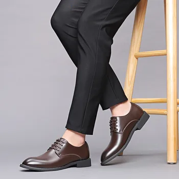 Klasično poslovno obleko, čevlje moški modni elegantno formalno moški poročni čevlji mocassin homme