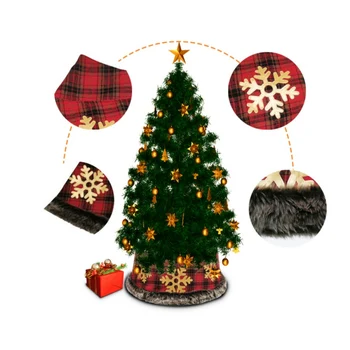 Zlata Snežinka Božično Drevo Krilo Božično Drevo Ovratnik Osnovno Kritje Stranka Doma Dekor Božič, Srečno Novo Leto 2021