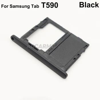 Aocarmo Sim Kartico MicroSD Imetnik Nano Pladenj SIM Reža za Nadomestne Dele Za Samsung GALAXY Tab A2 T5985 T590 SM-T595C SM-T590C