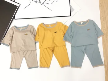 2 3 4 5 6 Letih Malčke Boys Kompleti Oblačil Bombaž Priložnostne klimatska Naprava Obleko Poletje 2019 Otroci, Oblačila, Pižame 2pcs za Boy
