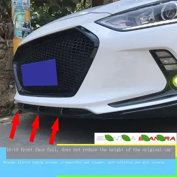 Coche Dekor Zaščitnik Spojler Samodejno Sprednji Odbijač za Ustnice Dodatki Zunanjost Avtomobila Dekoracijo Styling Oblikovanje ZA Hyundai Elantra
