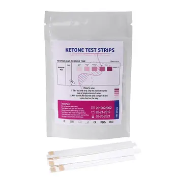 1 Nastavite 100 kozarcev URS-1K Testnih Lističev Ketona Reagenta Testiranje Urina Anti-vc Urina Doma Ketosis Teste, Analize Strokovnih Hitro Utc