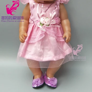43 cm Baby doll Roza cvet princesa obleko za 18