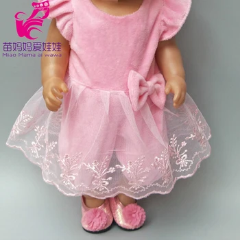 43 cm Baby doll Roza cvet princesa obleko za 18