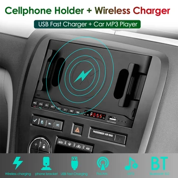 Brezžični USB Polnilnik predvajalnikih Bluetooth Vodja Enote Brezžični Polnilnik USB FM AM Radio App Nadzor za iOS Android