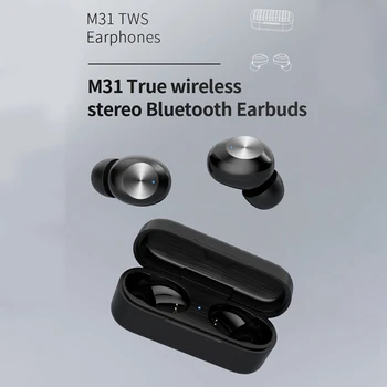 M31 TWS Brezžične Bluetooth Slušalke 5.0 Stereo in-Ear Vgrajen v Slušalke v Enem Koraku Seznanjanje za Vse Telefon