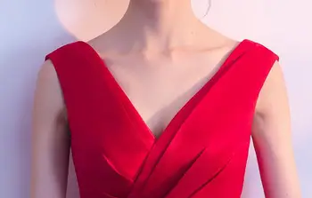 BANVASAC 2018 V Vratu Saten Krilo brez Rokavov Dolge Večerne Obleke Elegantno Linijo Pleat Backless Stranka Maturantski Oblek