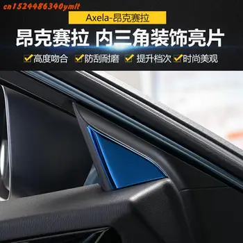 Iz nerjavečega jekla Avto-steber trikotnik dekorativni pokrov Avto-Styling avto prevleke Za Mazda 3 Axela do 2019