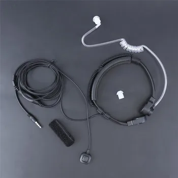 3,5 mm Nastavljiva Grlo Mikrofon Slušalke Mikrofon Prikrito Akustična Cev Slušalke Slušalke S Prstom storitve PRITISNI in govori za iPhone in Android Mobilne naprave