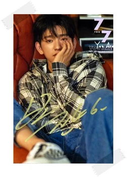 Podpisana GOT7 DOBIL 7 Park Jin Mlade autographed fotografija 7 7 6 palcev brezplačna dostava 102017C