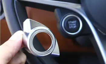 Za Alfa Romeo Giulia Stelvio 2017 ABS Mat Chrome Notranje zadeve Zagon Motorja Stop Kritje Trim Avto Dodatki