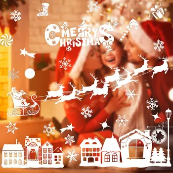 Božič Belo Steno / Okno Božič Nalepke 2020 Vesel Božični Okraski, Okraski Za Dom Navidad Novo Leto 2021 market božič