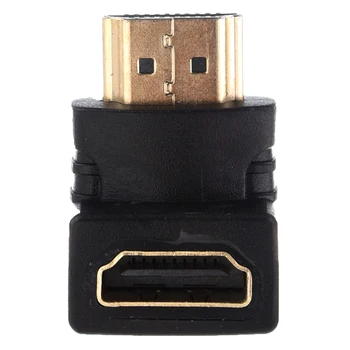HDMI adapter 90 stopinj pod pravim kotom L - tip (spodnji)črna