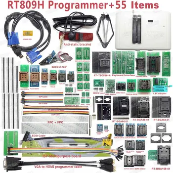 Prvotne RT809H EMMC-Nand FLASH Programer +9 adapterjev S BGA48 BGA63 BGA64 BGA169 Adapter Brezplačna dostava