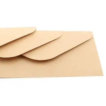 50pcs Kraft Papir, Ovojnice za Poroko Napoved 110x220mm