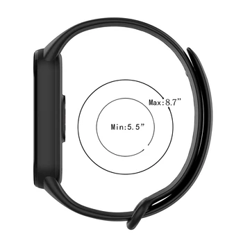 Pazi Band Zunanjost Dekoracijo Deli Silikonski Trak za Xiaomi Mi Pasu 5/NFC Mehko Smart Band Zamenjava Zapestnica