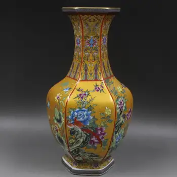 Jingdezhen keramike, emajla parcelo, porcelana starinsko vazo cvet urejanju dnevna soba Kitajski gospodinjski dekoracijo TV omarice
